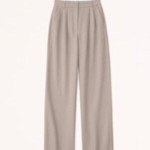 New With Tags - A&F Sloane Tailored Wide Leg Pant Light Brown